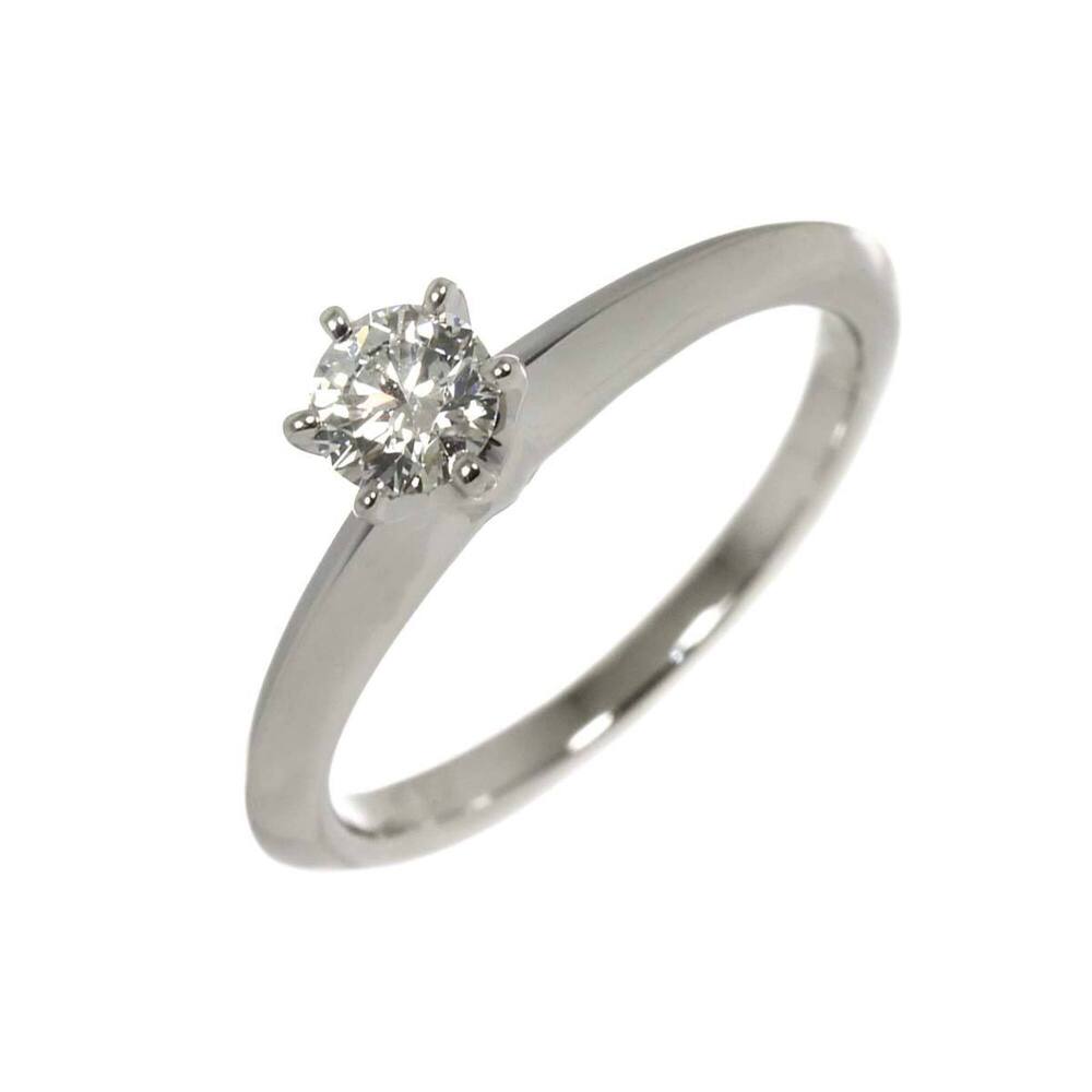 Tiffany & Co. Solitaire Diamond Ring, 0.23ct G VS1 3EX, Platinum.
